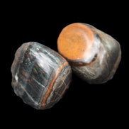Blue Red and Golden Tigers Eye 2 small polished stones 15g Rocks and Things