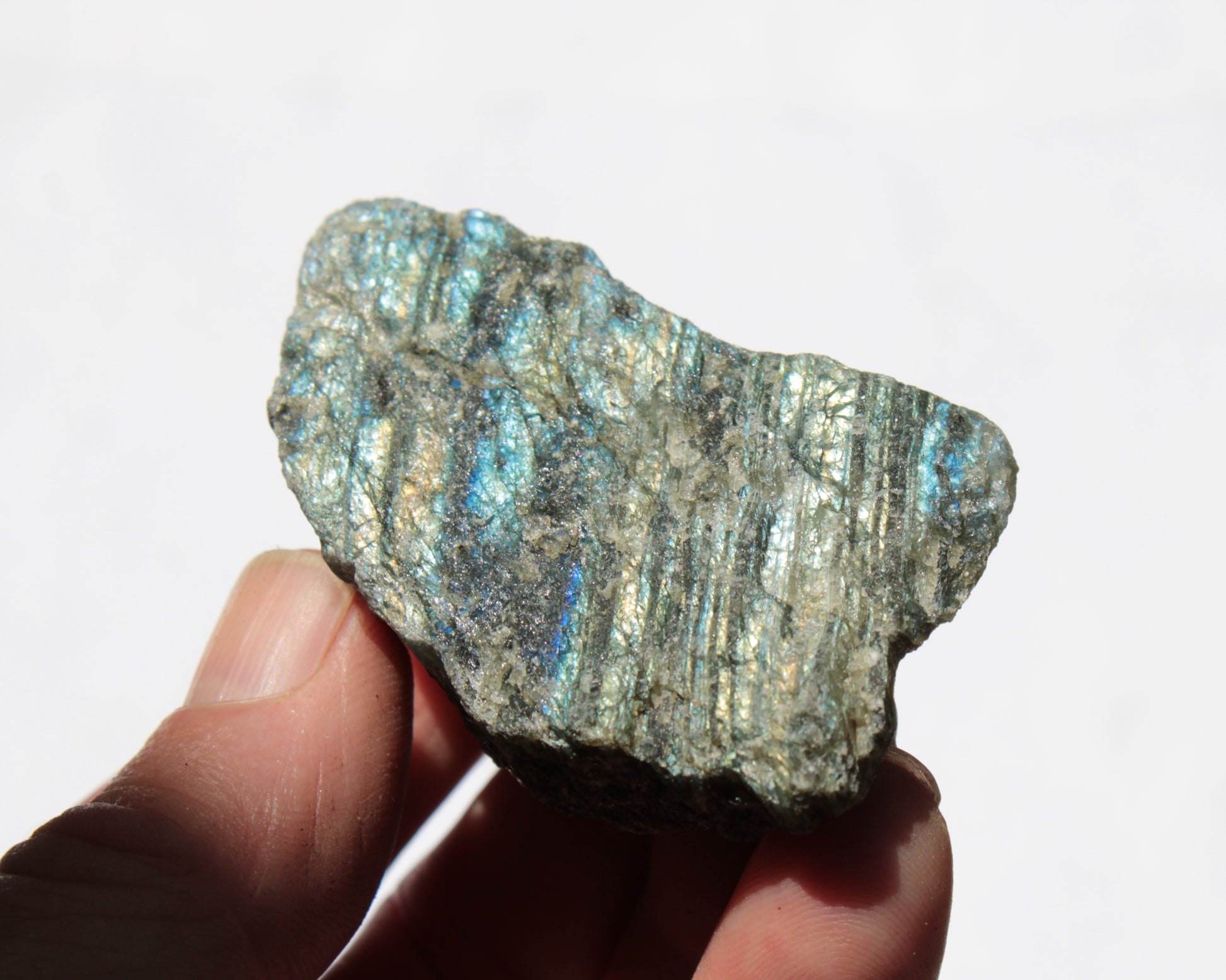 Labradorite natural crystal 89.8g Rocks and Things