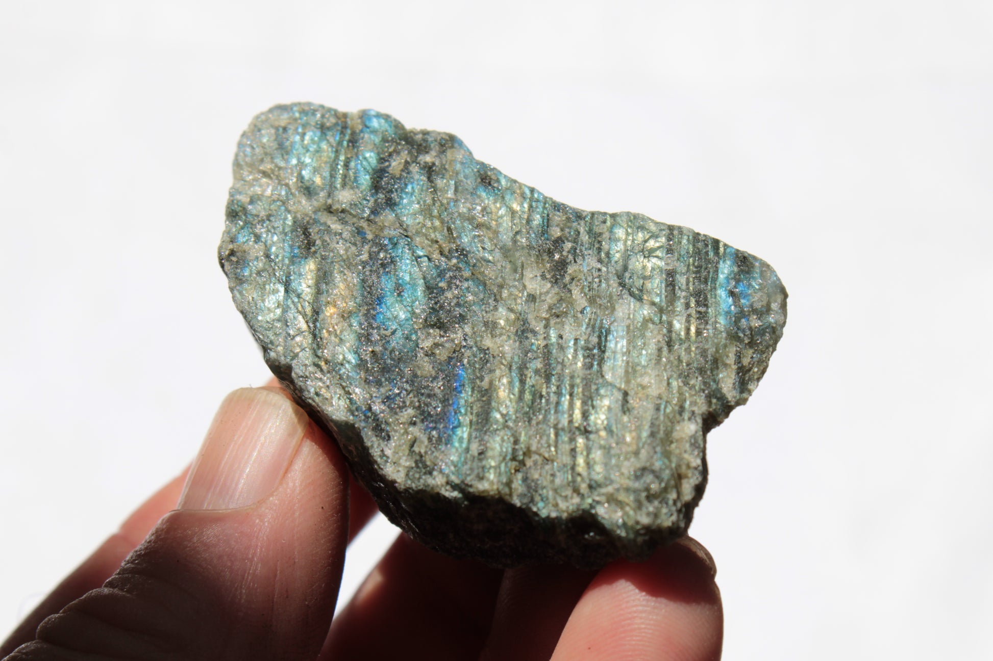 Labradorite natural crystal 89.8g Rocks and Things