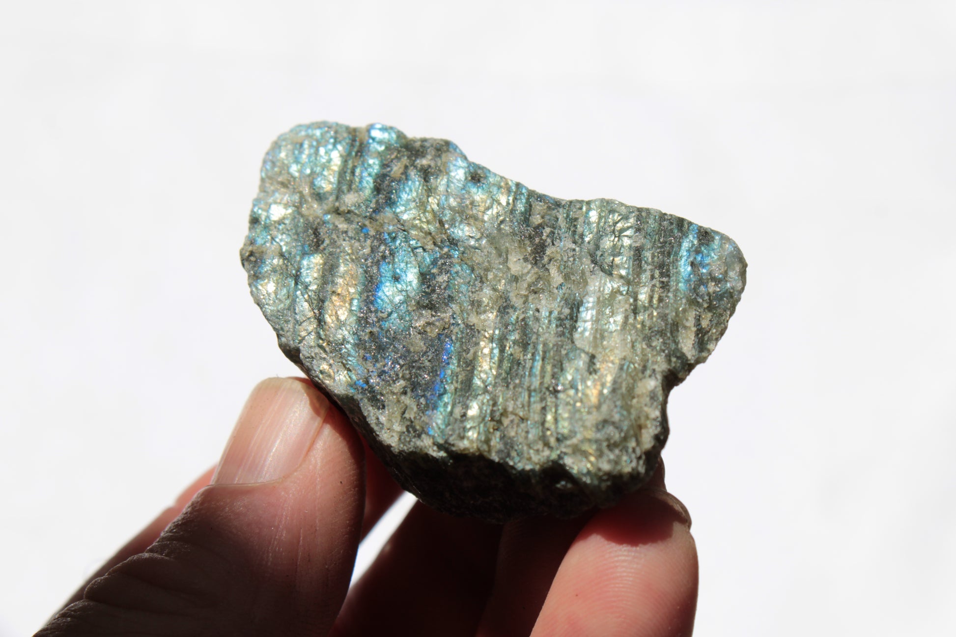 Labradorite natural crystal 89.8g Rocks and Things