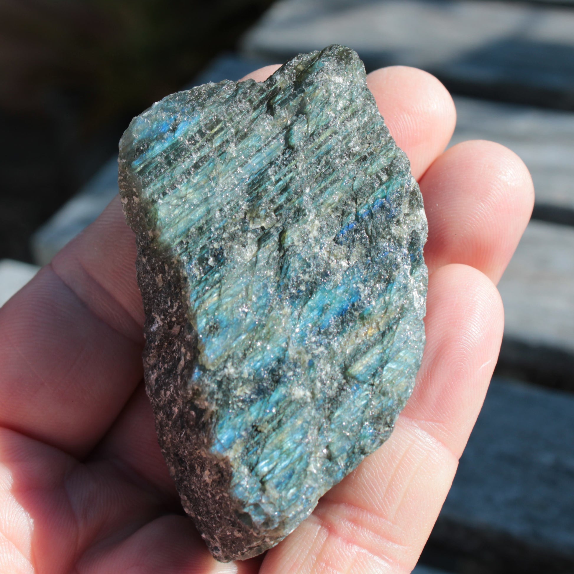 Labradorite natural crystal 89.8g Rocks and Things