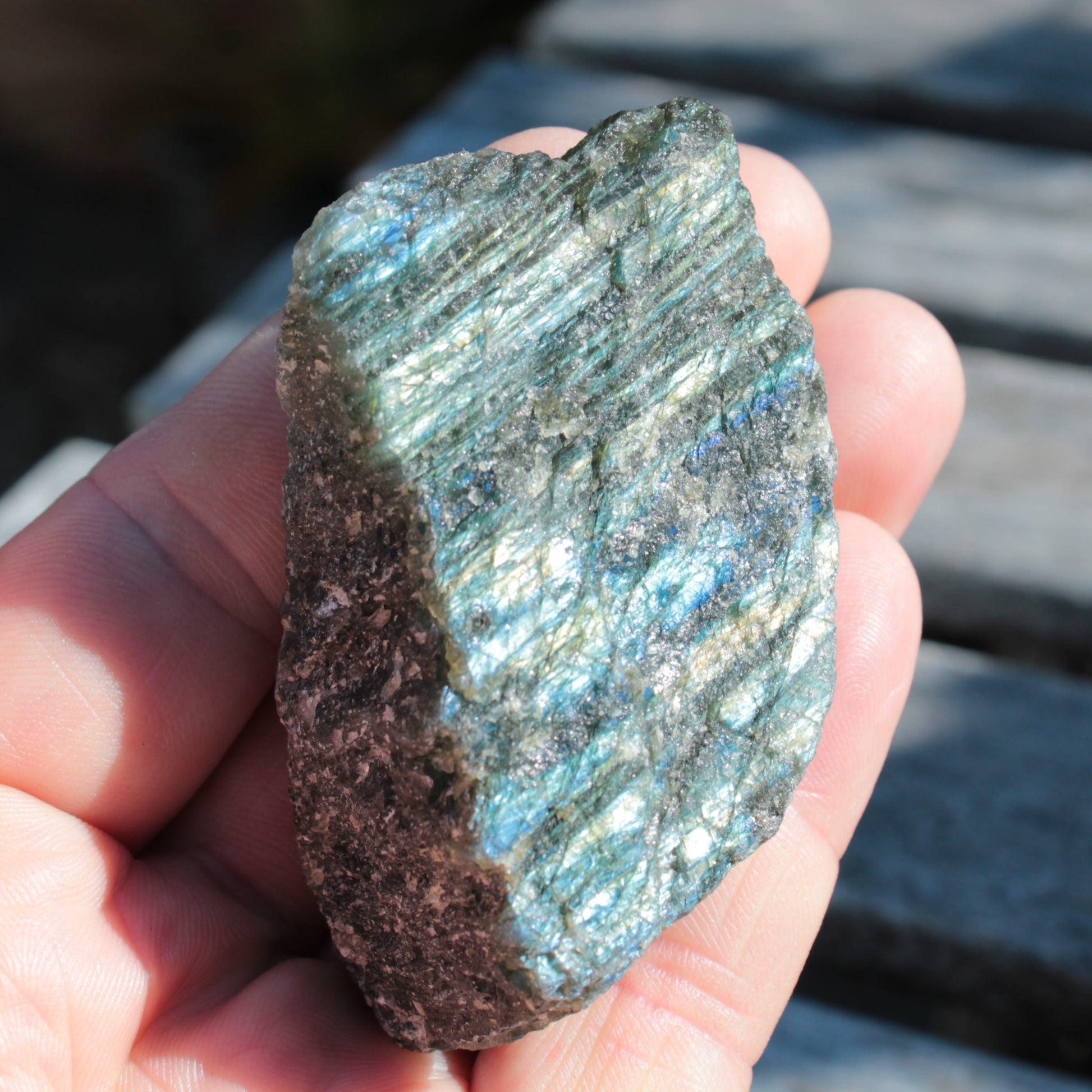 Labradorite natural crystal 89.8g Rocks and Things