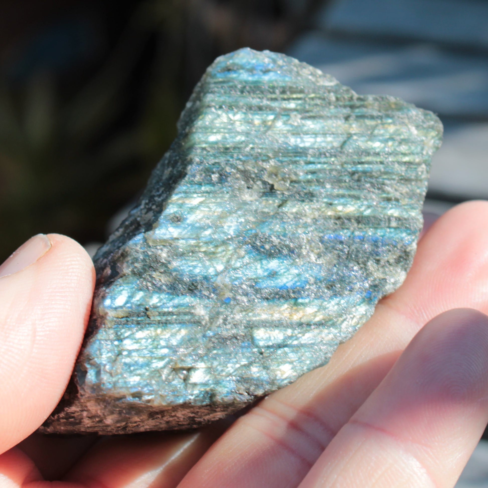 Labradorite natural crystal 89.8g Rocks and Things