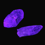 Two Fenster Quartz with hydrocarbons crystals 13-14g Rocks and Things