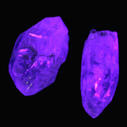 Two Fenster Quartz with hydrocarbons crystals 13-14g Rocks and Things