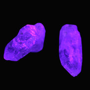 Two Fenster Quartz with hydrocarbons crystals 13-14g Rocks and Things