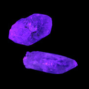 Two Fenster Quartz with hydrocarbons crystals 13-14g Rocks and Things