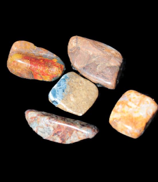 Pietersite 5/6 small polished stones from Namibia 7-8g Rocks and Things