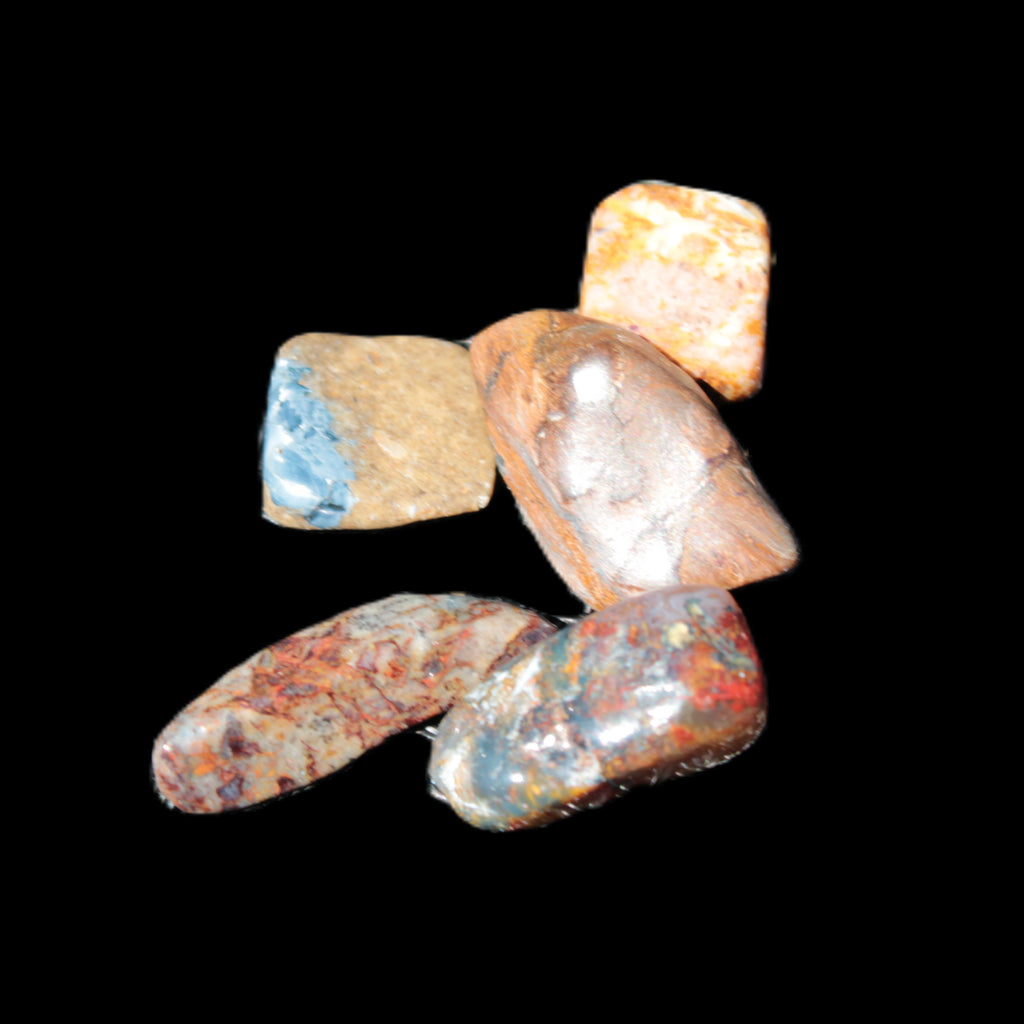 Pietersite 5/6 small polished stones from Namibia 7-8g Rocks and Things