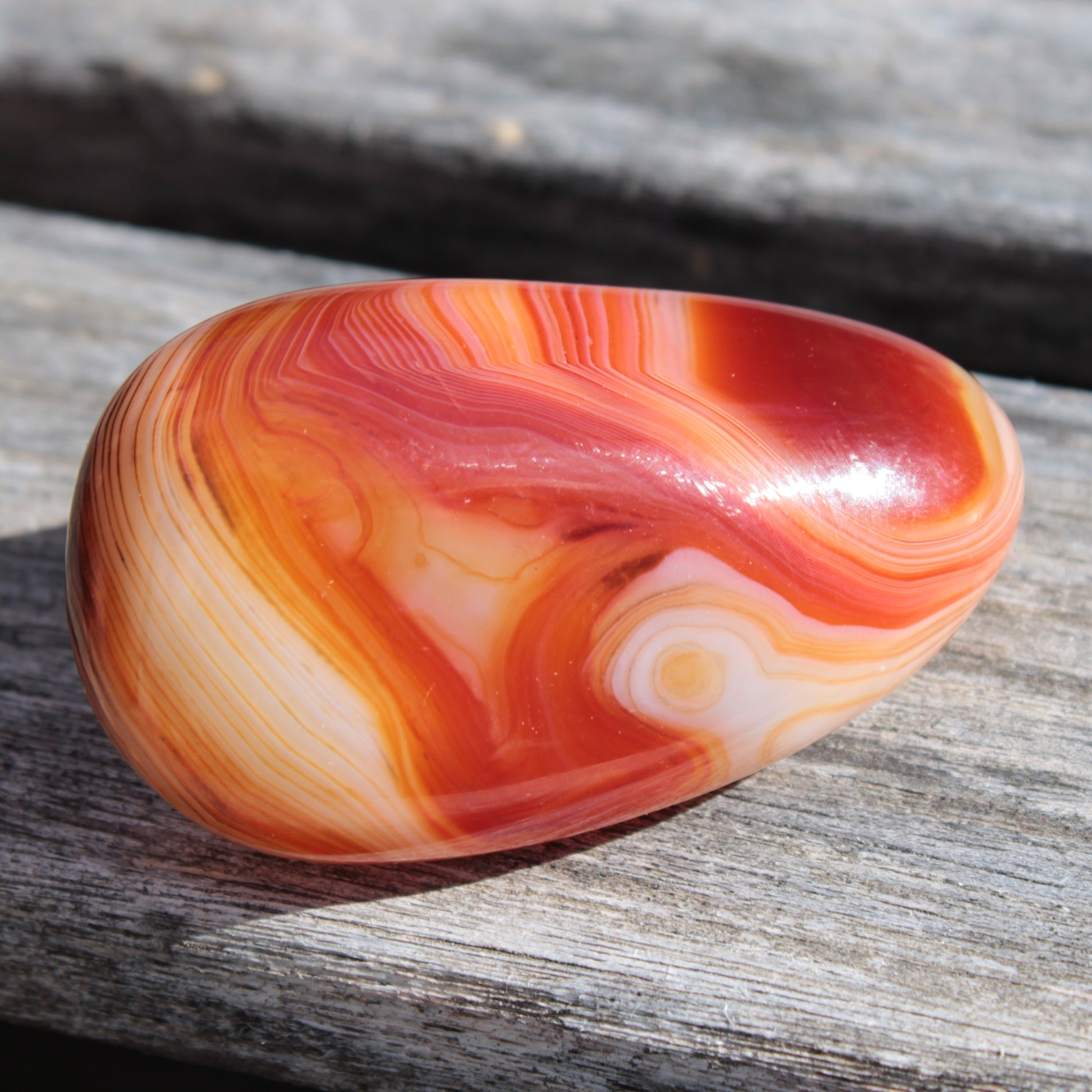 Crazy Silk Banded Agate from Madagascar 38.6g Rocks and Things