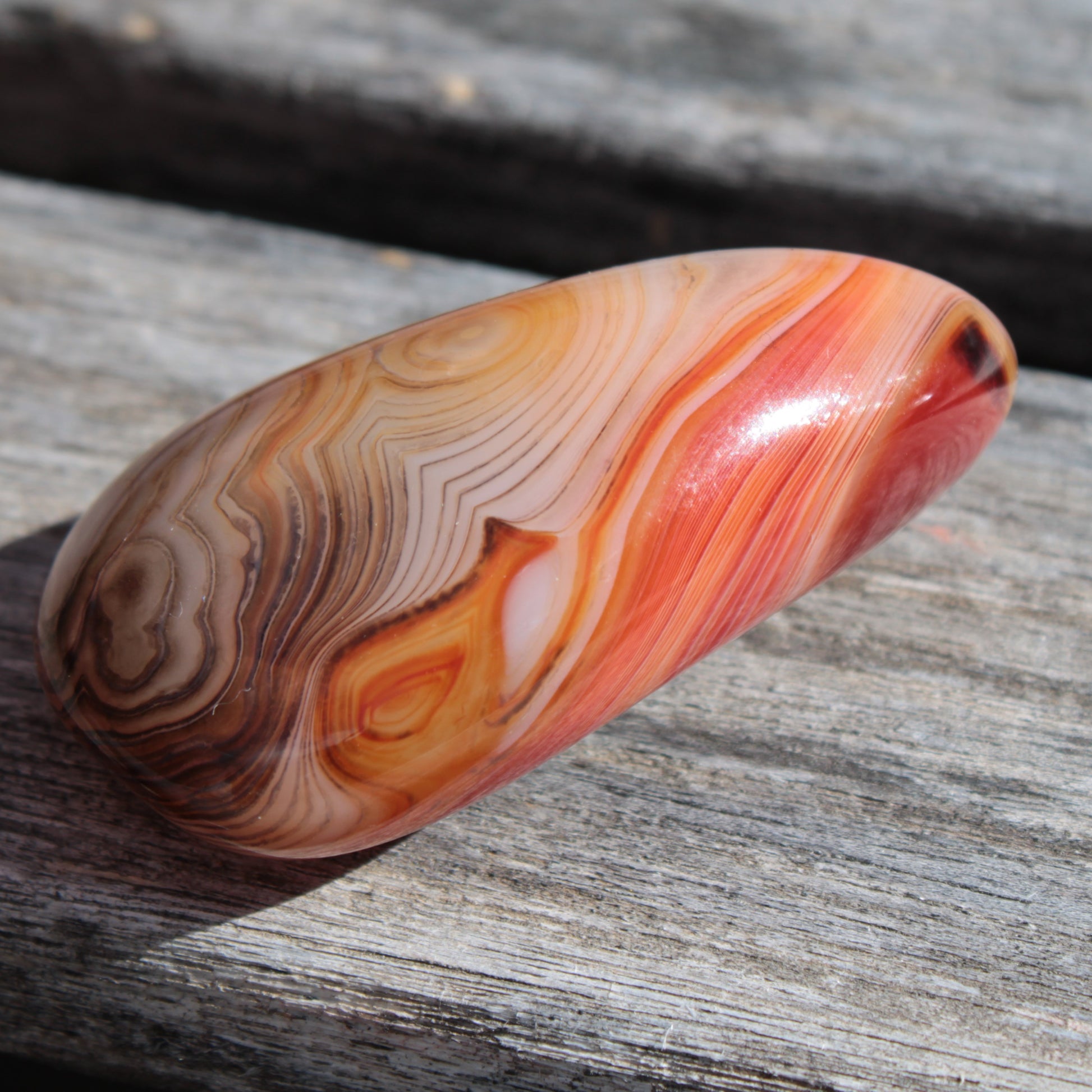 Crazy Silk Banded Agate from Madagascar 38.6g Rocks and Things