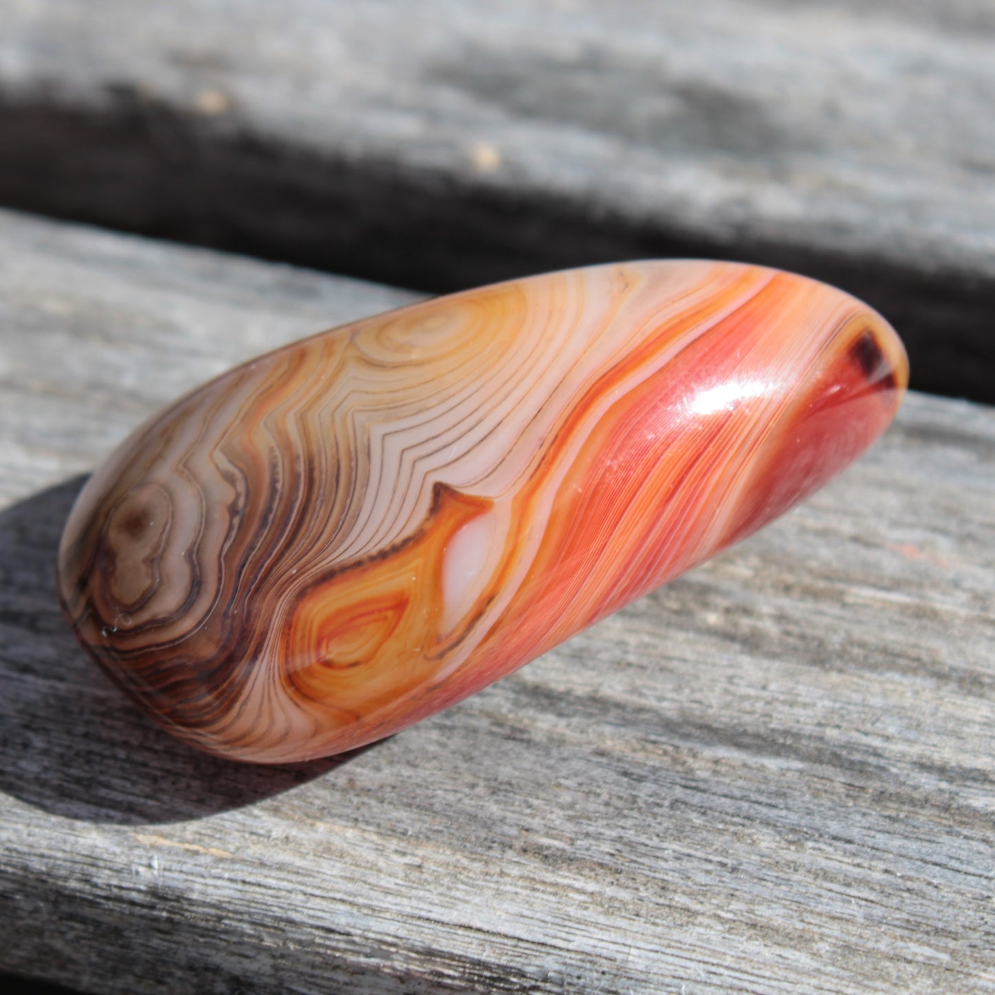 Crazy Silk Banded Agate from Madagascar 38.6g Rocks and Things