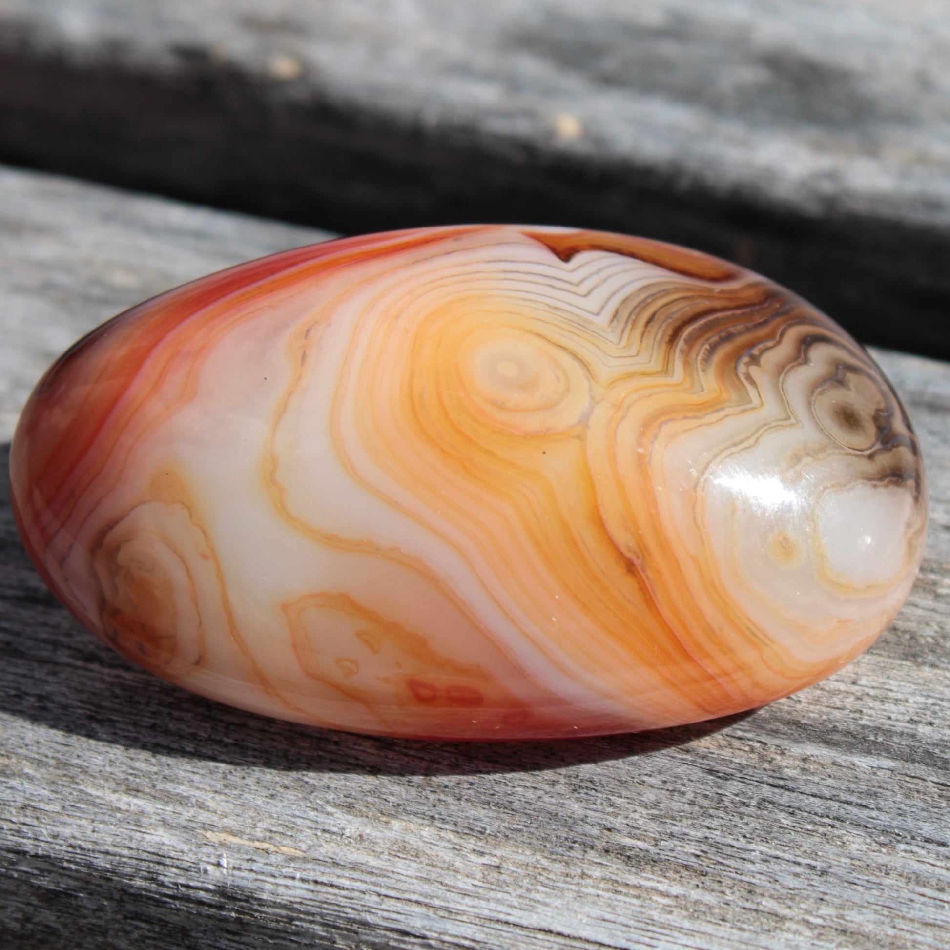 Crazy Silk Banded Agate from Madagascar 38.6g Rocks and Things