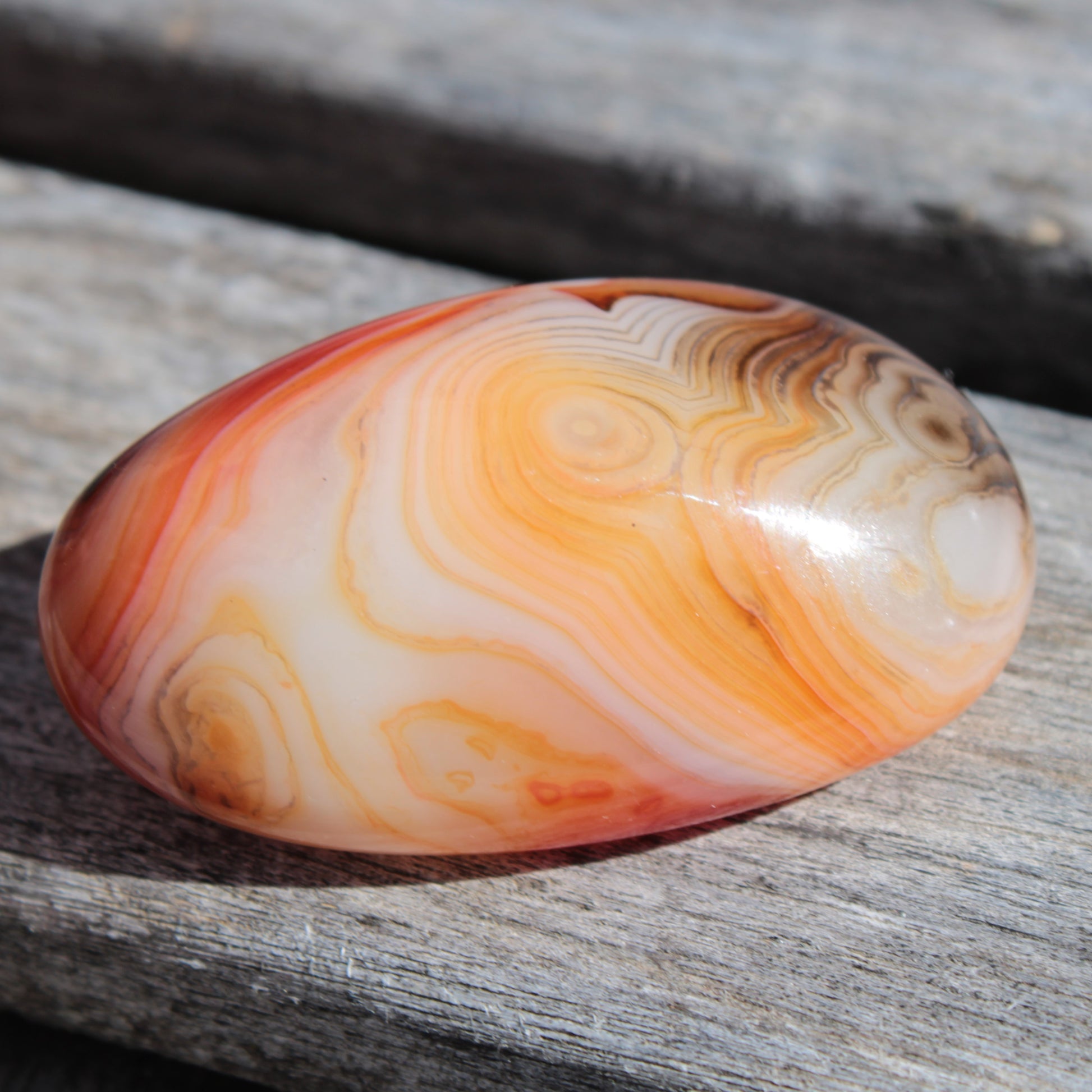 Crazy Silk Banded Agate from Madagascar 38.6g Rocks and Things