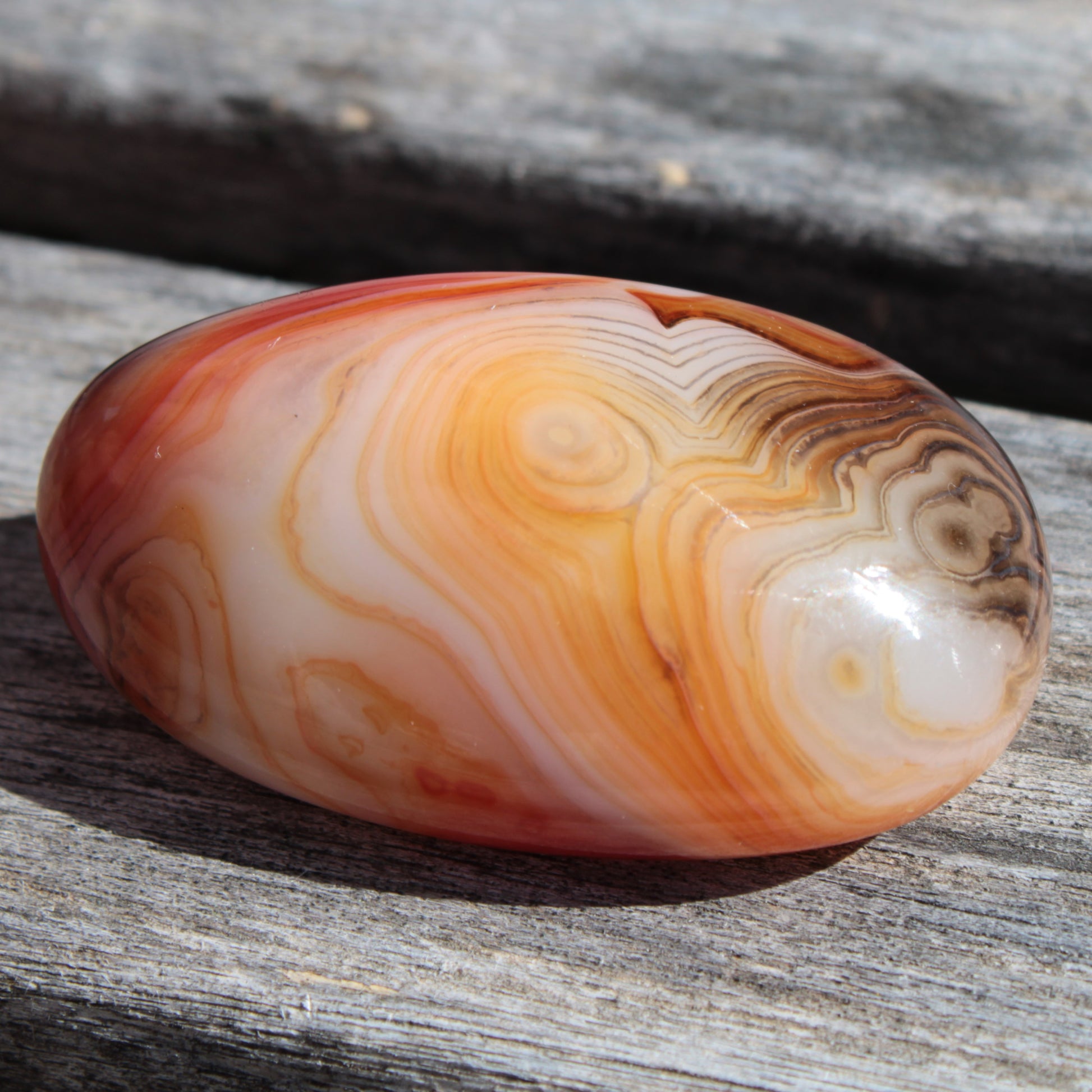 Crazy Silk Banded Agate from Madagascar 38.6g Rocks and Things