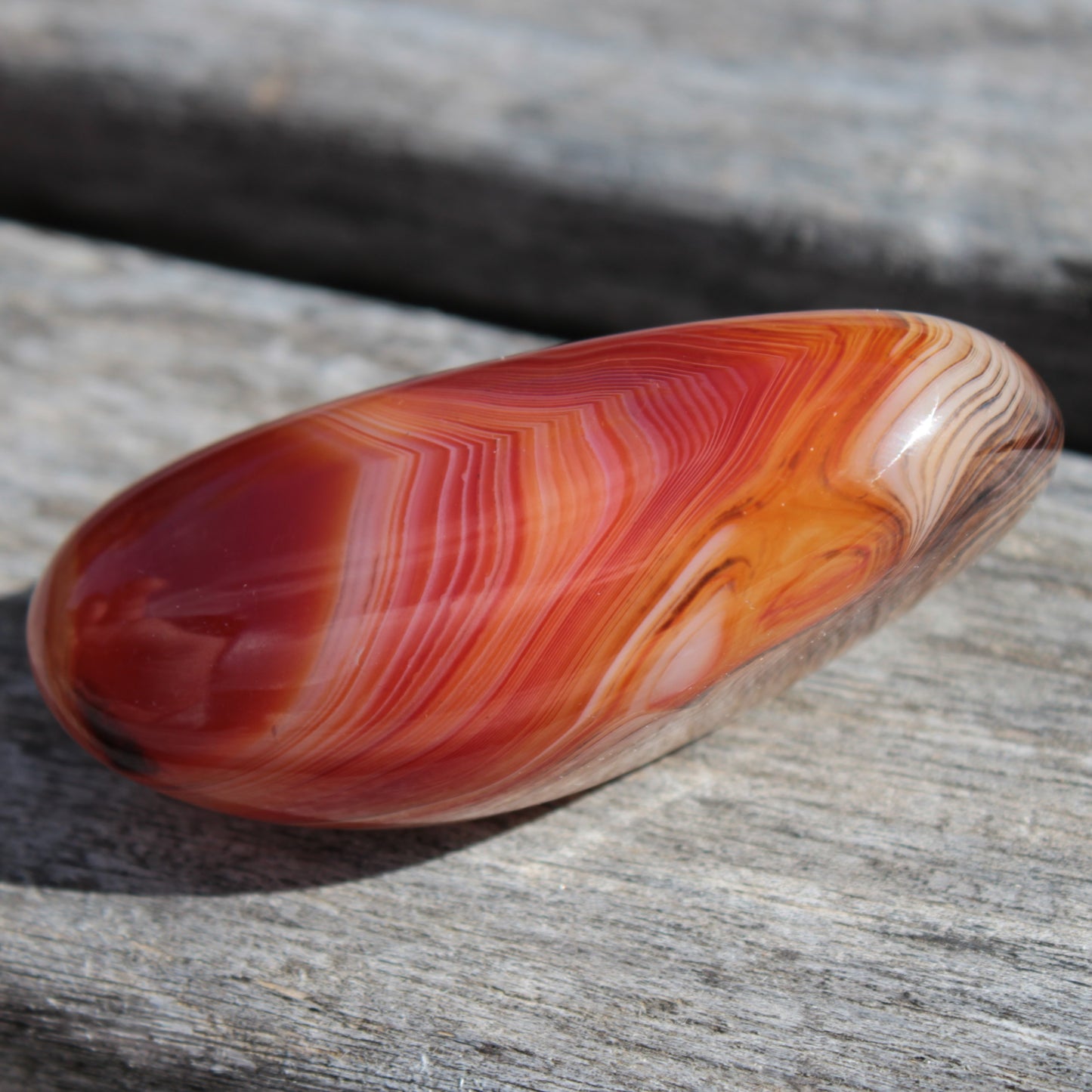 Crazy Silk Banded Agate from Madagascar 38.6g Rocks and Things