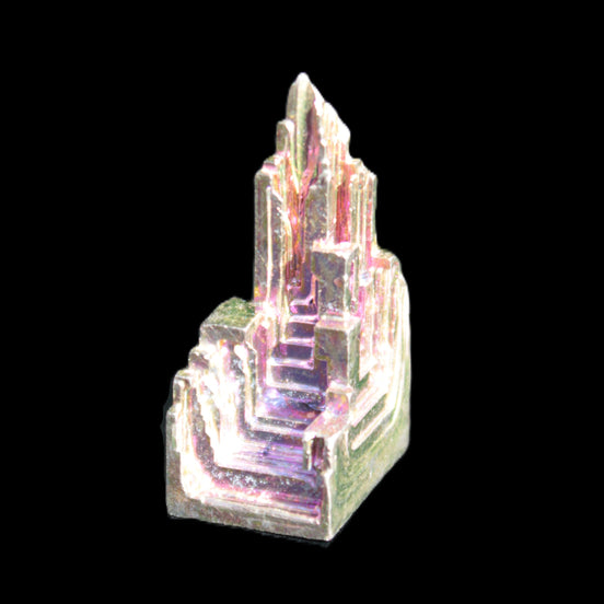 Bismuth castle crystal 12g in sunlight - Rocks and Things Store