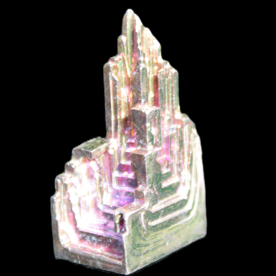 Bismuth castle crystal 12g in sunlight - Rocks and Things Store