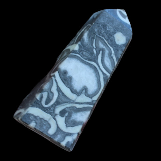 Thousand Eye Stone obelisk 1286g  in sunlight - Rocks and Things Store