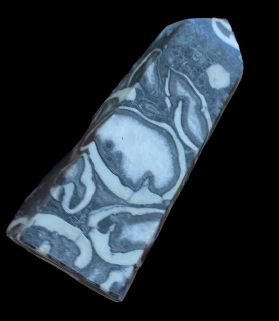 Thousand Eye Stone obelisk 1286g  in sunlight - Rocks and Things Store