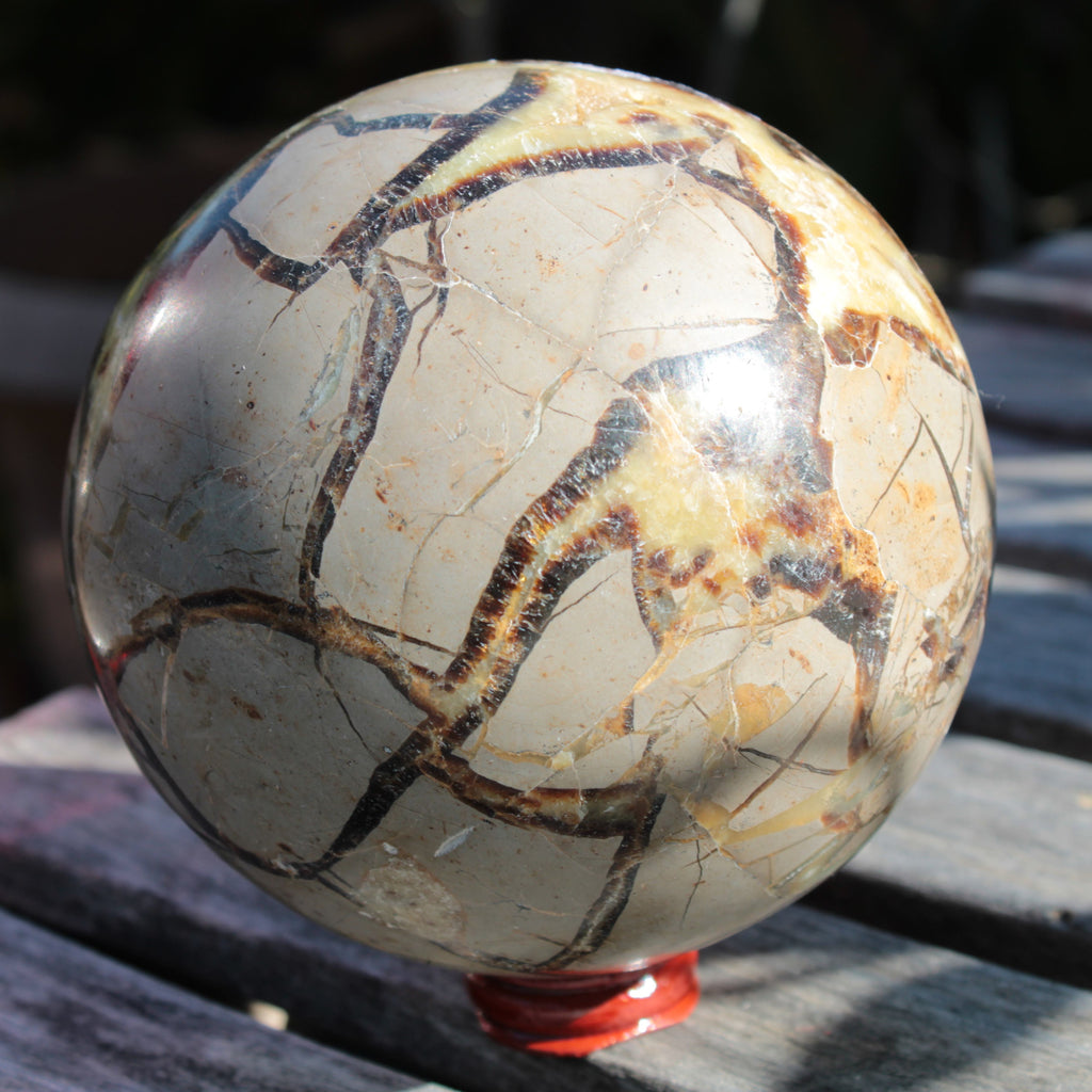 Septarian Dragon Stone sphere 1890g SALE Rocks and Things