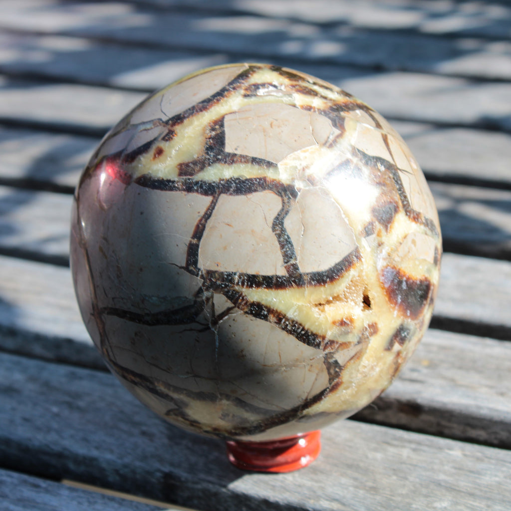 Septarian Dragon Stone sphere 1890g SALE Rocks and Things