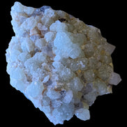 Green Prehnite with Quartz complex natural crystal cluster specimen from Guizhou, China 203g in LED light -  Rocks and Things Store