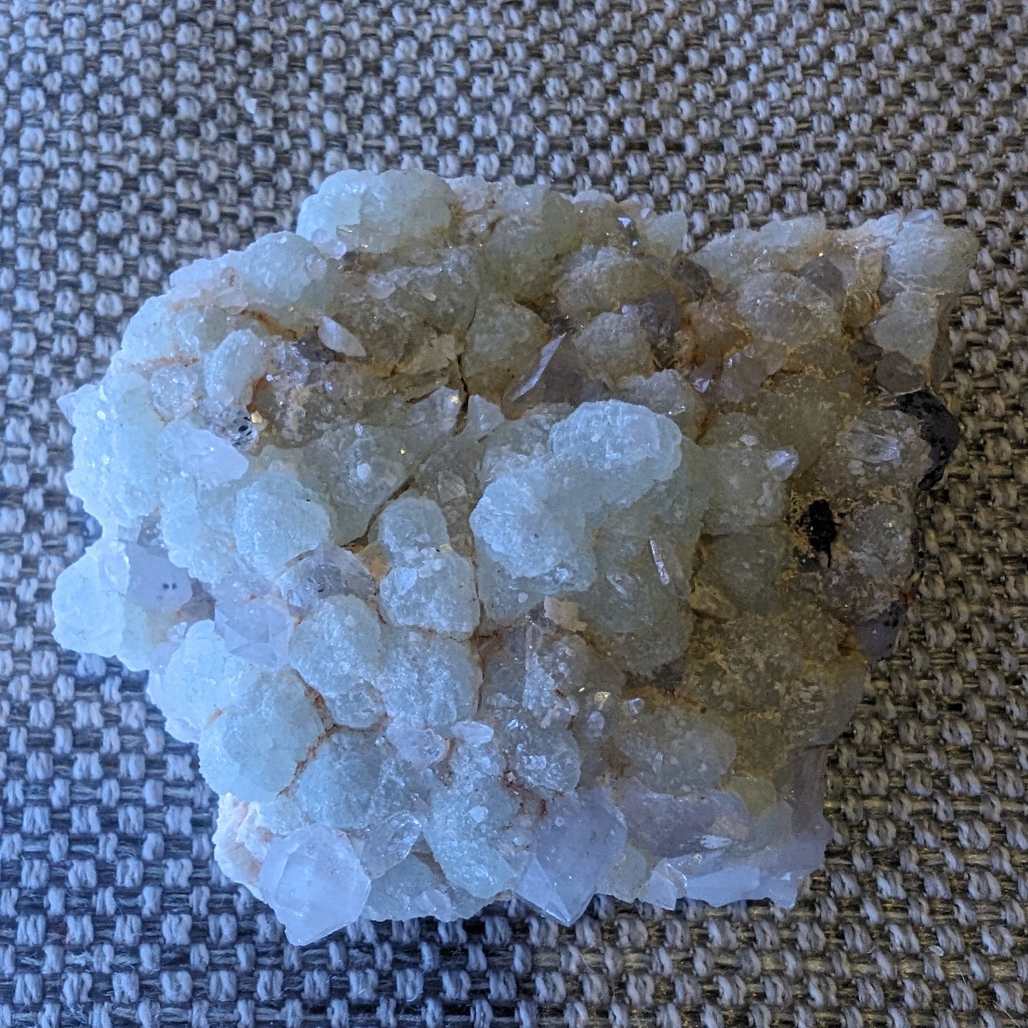 Green Prehnite with Quartz complex natural crystal cluster specimen from Guizhou, China 203g Rocks and Things