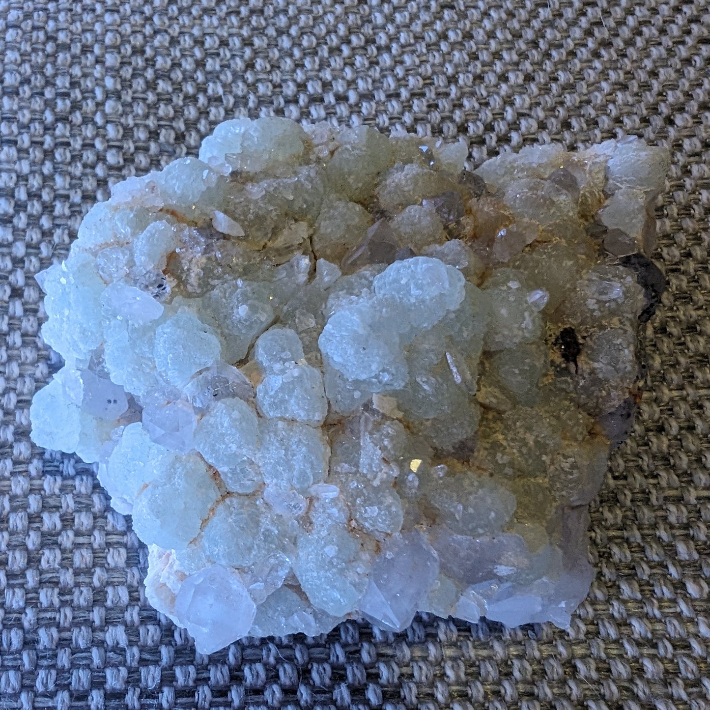 Green Prehnite with Quartz complex natural crystal cluster specimen from Guizhou, China 203g Rocks and Things