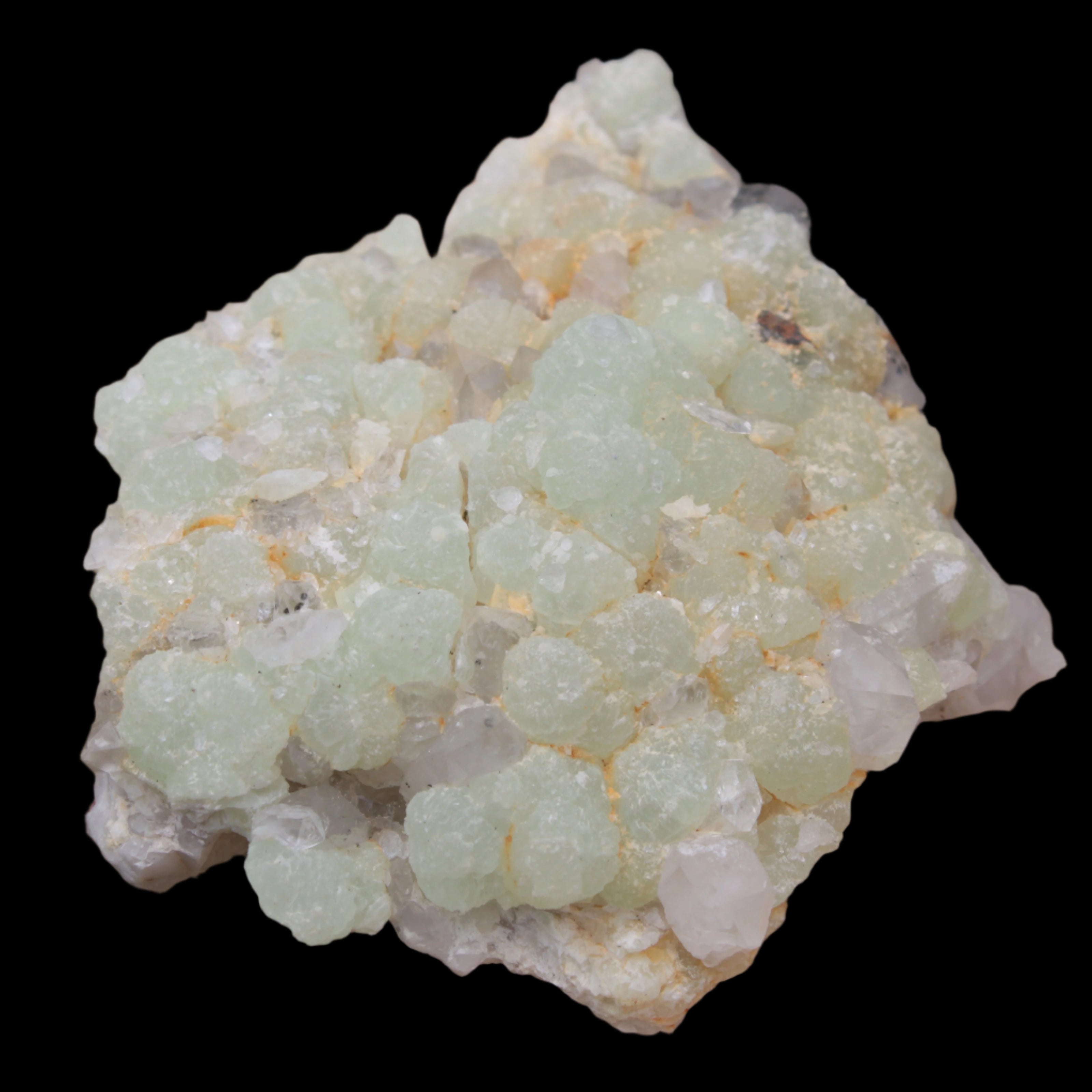 Green Prehnite with Quartz complex natural crystal cluster specimen from Guizhou, China 203g in sunlight -  Rocks and Things Store