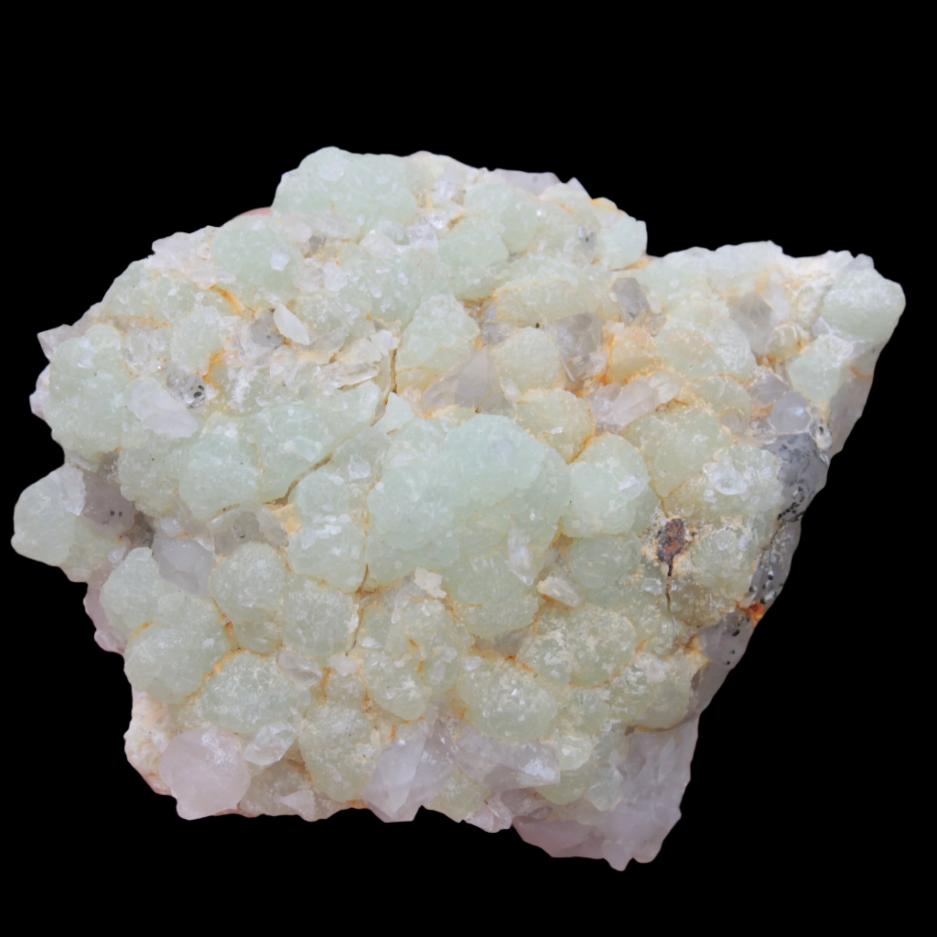 Green Prehnite with Quartz complex natural crystal cluster specimen from Guizhou, China 203g in sunlight -  Rocks and Things Store