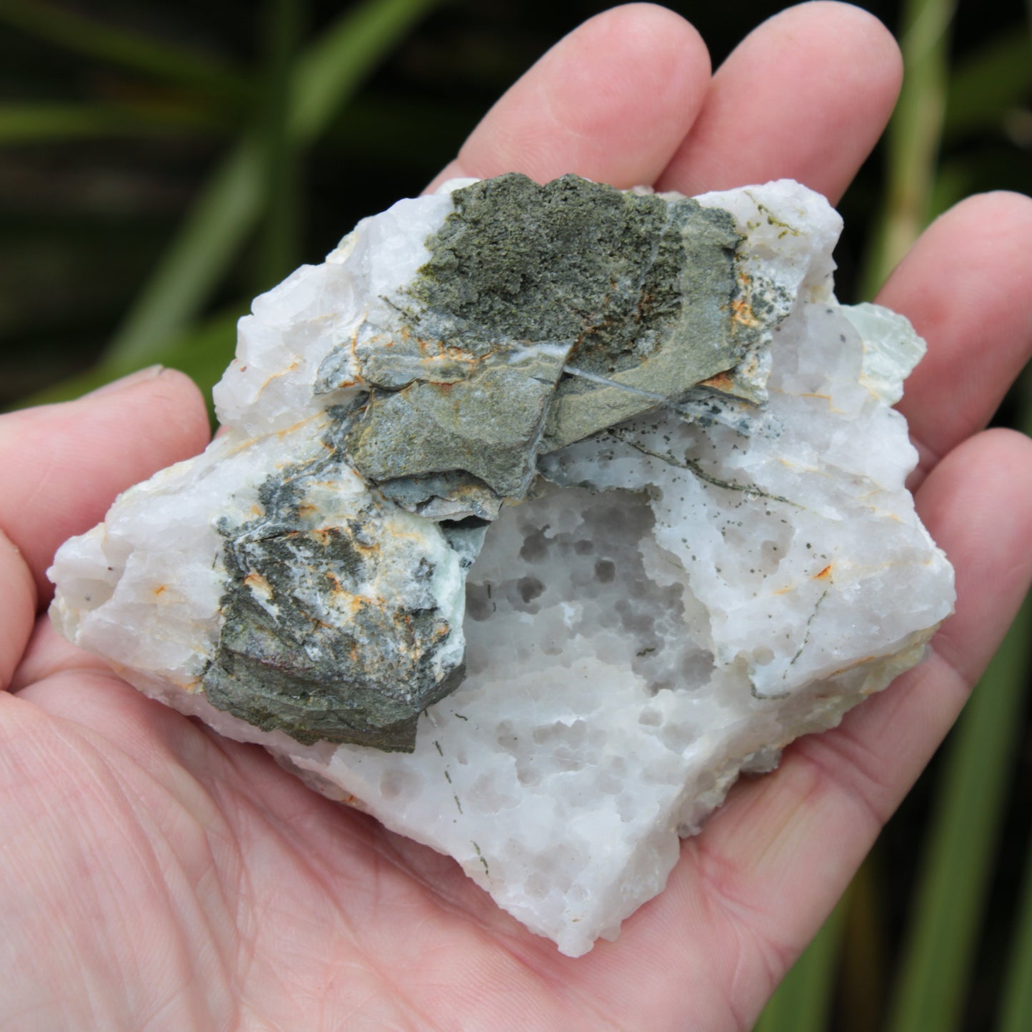 Green Prehnite with Quartz complex natural crystal cluster specimen from Guizhou, China 203g Rocks and Things