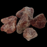 Hessonite orange Garnet 2-10 natural raw crystals 18-20g in dull sunlight - Rocks and Things Store