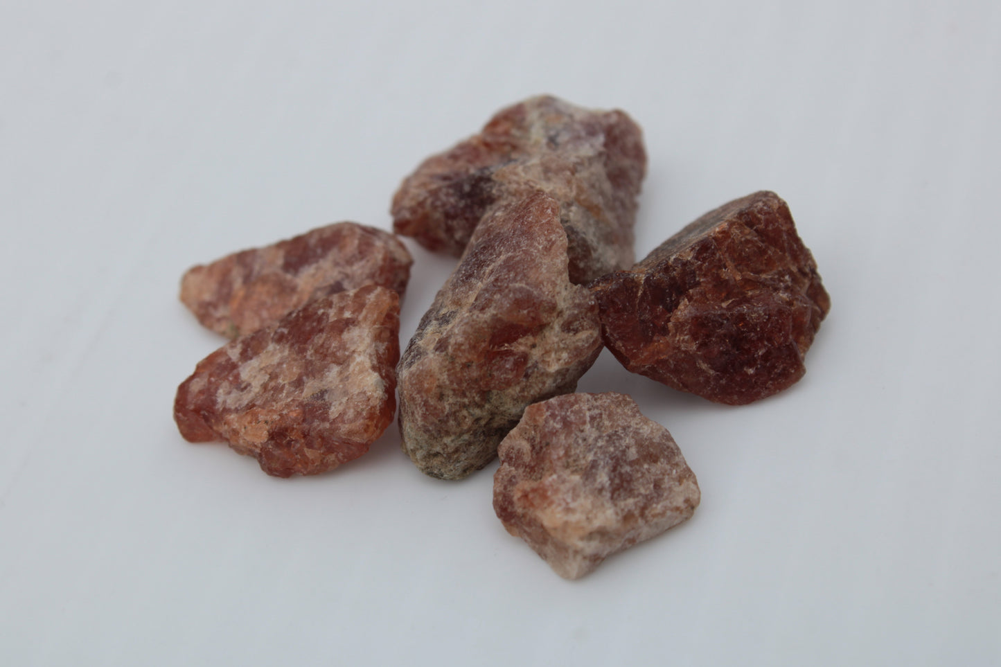 Hessonite orange Garnet 2-10 natural raw crystals 18-20g Rocks and Things