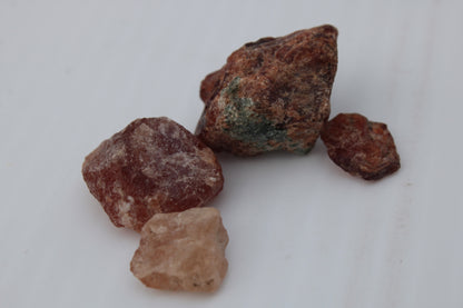 Hessonite orange Garnet 2-10 natural raw crystals 18-20g Rocks and Things