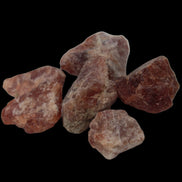 Hessonite orange Garnet 2-10 natural raw crystals 18-20g in dull sunlight - Rocks and Things Store