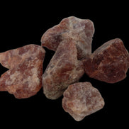 Hessonite orange Garnet 2-10 natural raw crystals 18-20g in dull sunlight - Rocks and Things Store