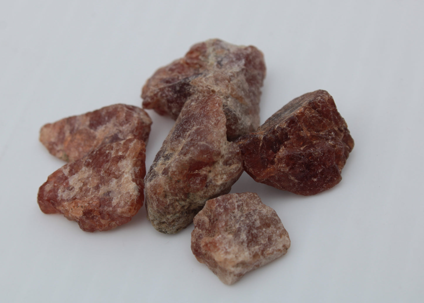 Hessonite orange Garnet 2-10 natural raw crystals 18-20g Rocks and Things