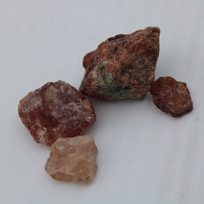 Hessonite orange Garnet 2-10 natural raw crystals 18-20g Rocks and Things