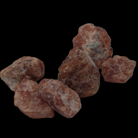 Hessonite orange Garnet 2-10 natural raw crystals 18-20g in dull sunlight - Rocks and Things Store