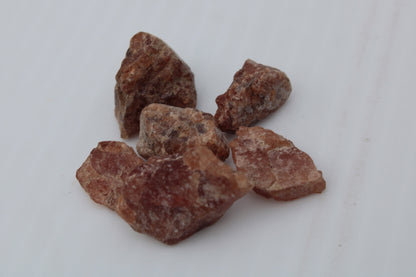 Hessonite orange Garnet 2-10 natural raw crystals 18-20g Rocks and Things