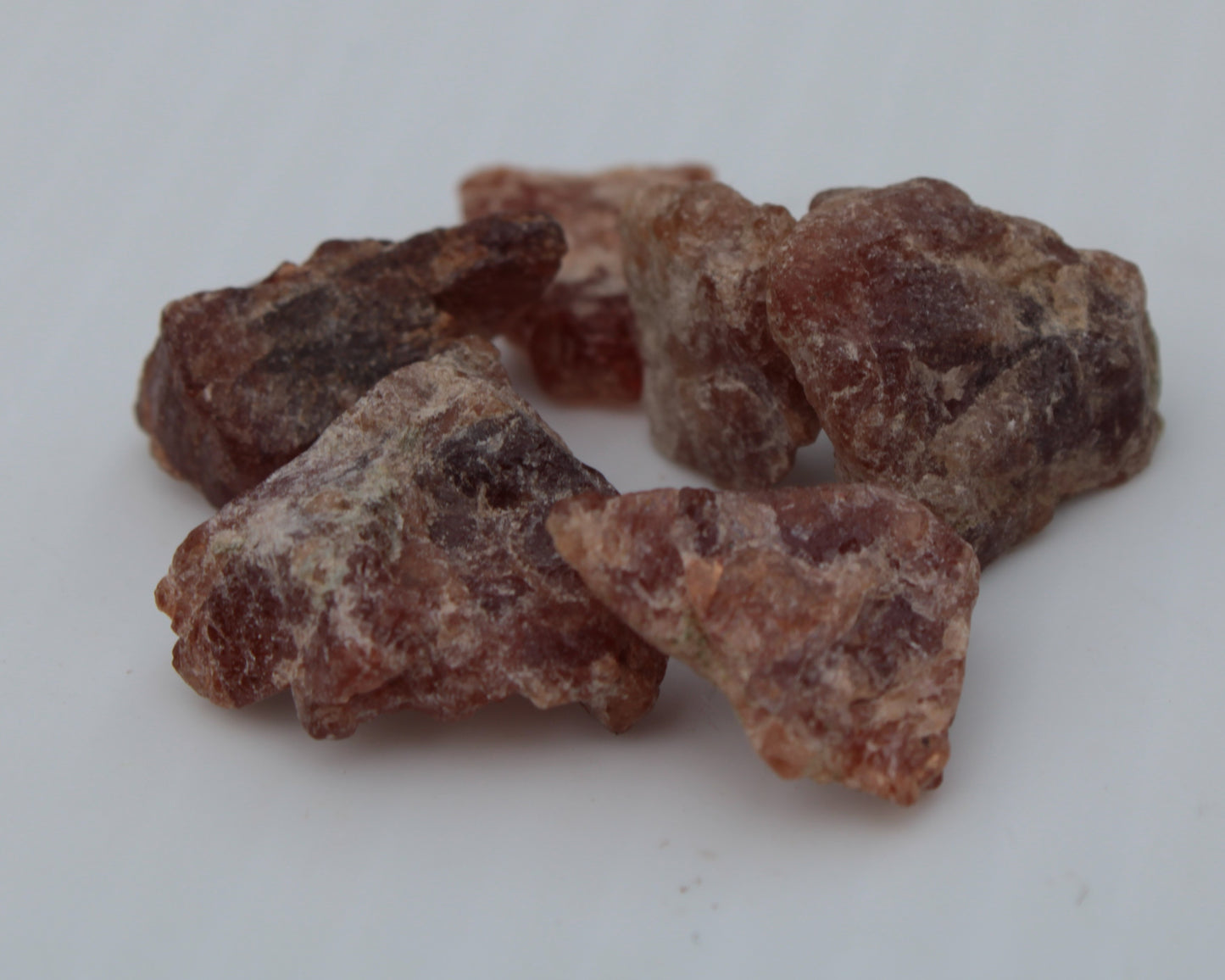 Hessonite orange Garnet 2-10 natural raw crystals 18-20g Rocks and Things