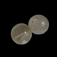 Citrine crystal 2 small spheres 9-10g in sunlight, Rocks and Things Store