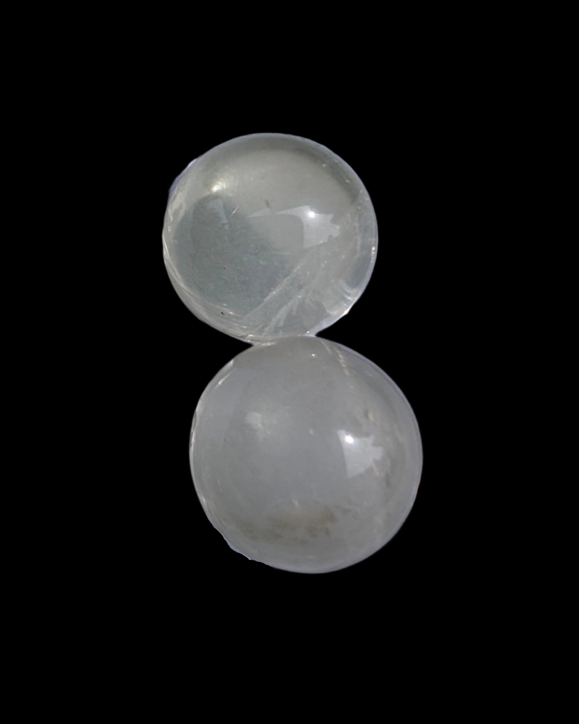 Citrine crystal 2 small spheres 9-10g in sunlight, Rocks and Things Store