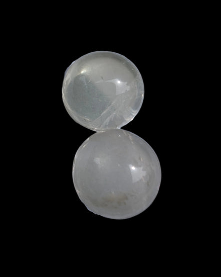 Citrine crystal 2 small spheres 9-10g in sunlight, Rocks and Things Store