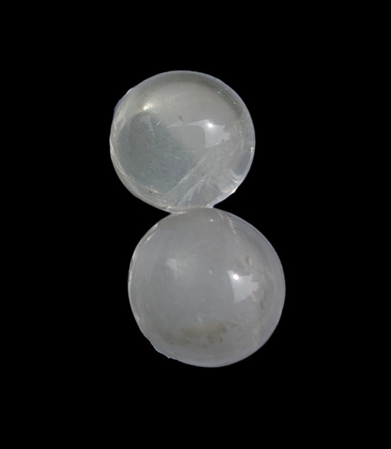 Citrine crystal 2 small spheres 9-10g in sunlight, Rocks and Things Store