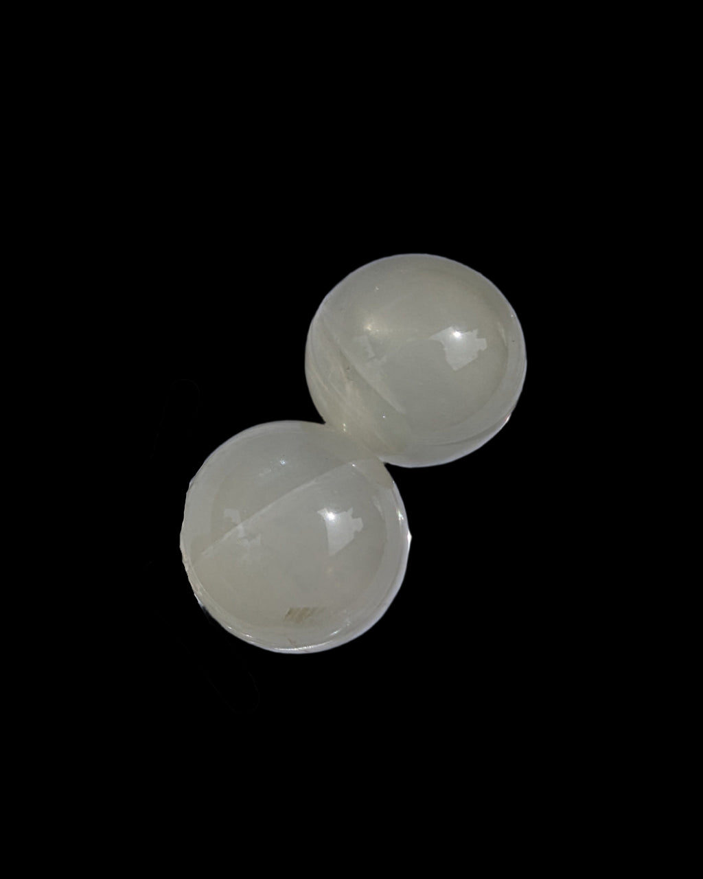 Citrine crystal 2 small spheres 9-10g in sunlight, Rocks and Things Store
