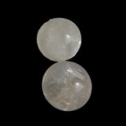 Citrine crystal 2 small spheres 9-10g in sunlight, Rocks and Things Store