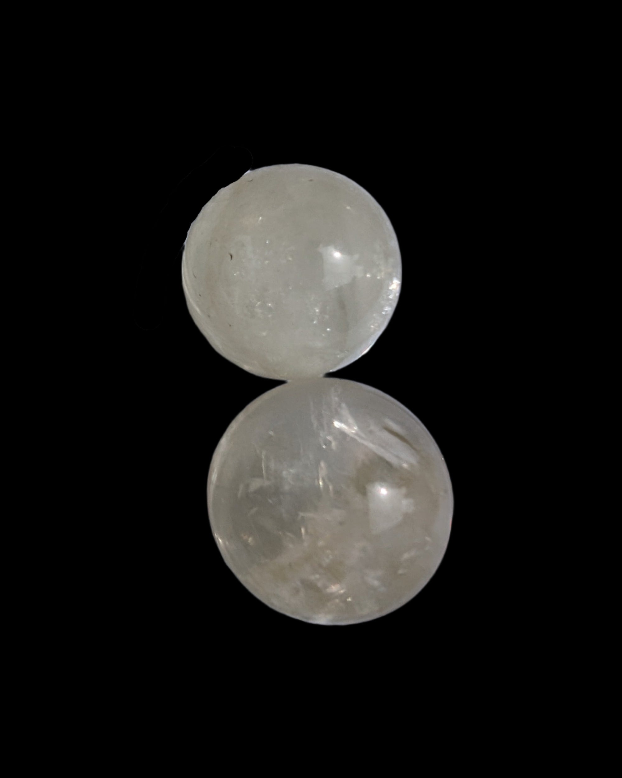 Citrine crystal 2 small spheres 9-10g in sunlight, Rocks and Things Store