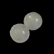 Citrine crystal 2 small spheres 9-10g in sunlight, Rocks and Things Store